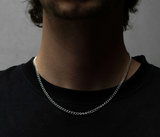 Sue The Boy Round Chain Necklace - 925 Silver