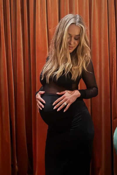 Suboo Auguste Long Sleeve Mesh Jersey Maxi - Black