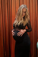 Suboo Auguste Long Sleeve Mesh Jersey Maxi - Black