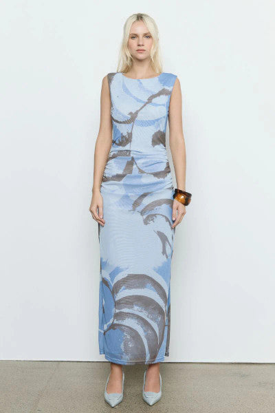 Sovere Whirl Mesh Dress - Slate