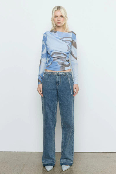 Sovere Whirl Mesh Longsleeve Top - Slate