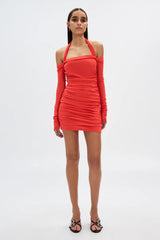 Misha The Sonnet Mesh Mini Dress - Grenadine