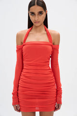 Misha The Sonnet Mesh Mini Dress - Grenadine