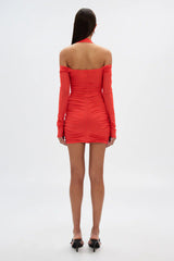 Misha The Sonnet Mesh Mini Dress - Grenadine