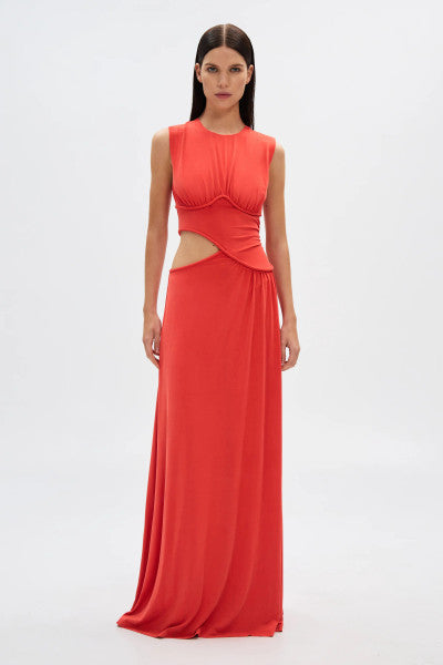 Misha The Sierra Jersey Gown - Grenadine