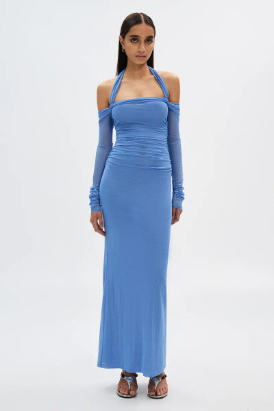 Misha The Sonnet Mesh Dress - Cornflower Blue