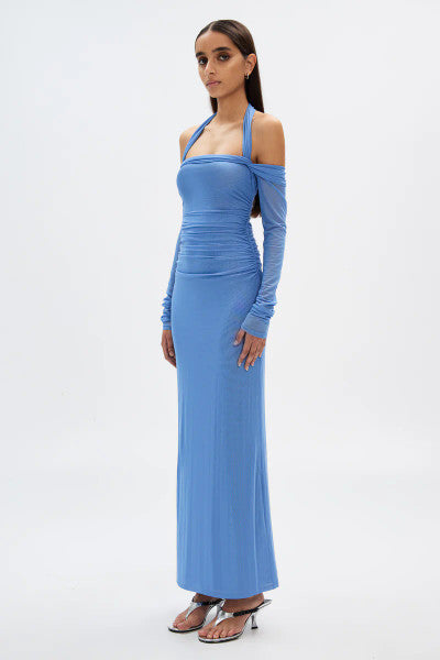 Misha The Sonnet Mesh Dress - Cornflower Blue