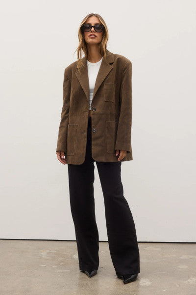 Bayse Camilla Blazer - Saddle