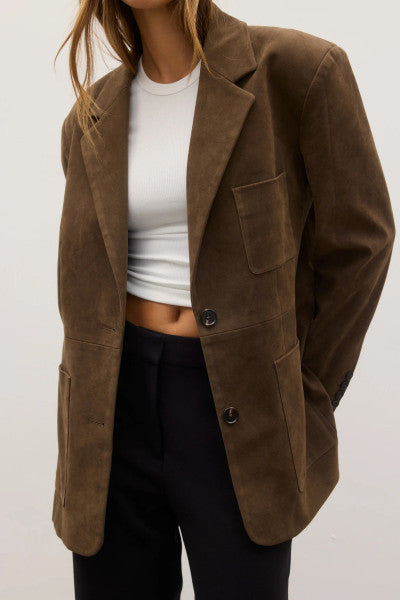 Bayse Camilla Blazer - Saddle