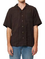 Rolla’s Bowler Seersucker Shirt - Brown