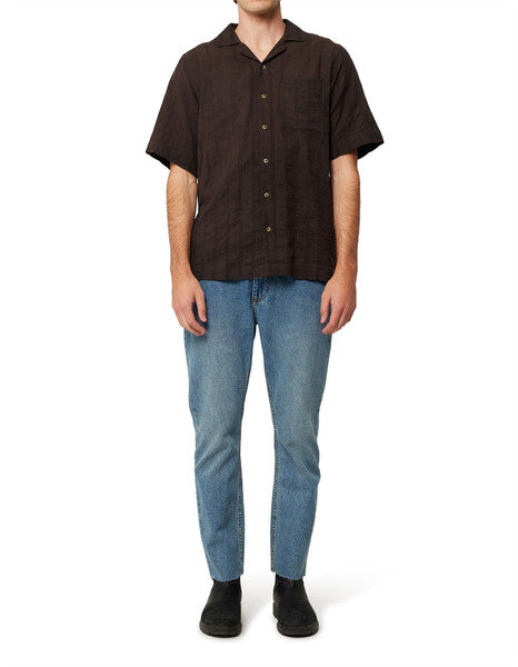 Rolla’s Bowler Seersucker Shirt - Brown