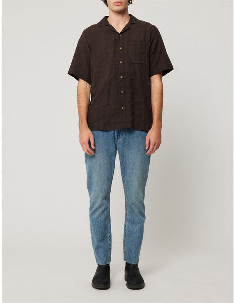 Rolla’s Bowler Seersucker Shirt - Brown