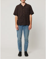 Rolla’s Bowler Seersucker Shirt - Brown