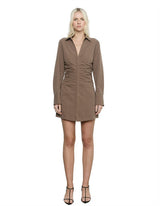 Sovere Incarnation Shirt Dress - Raisin