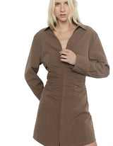 Sovere Incarnation Shirt Dress - Raisin