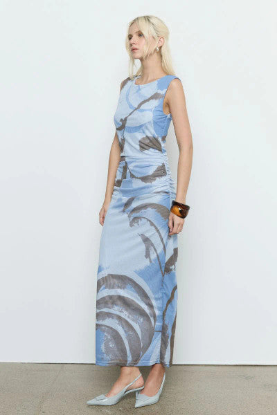 Sovere Whirl Mesh Dress - Slate