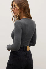Bayse Lara Bodysuit - Dark Heather Grey
