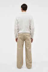 Neuw Chain Knit Rugby Polo - Chalk