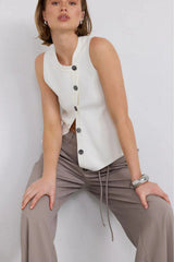 Sovere Astrid Knit Top - Almond