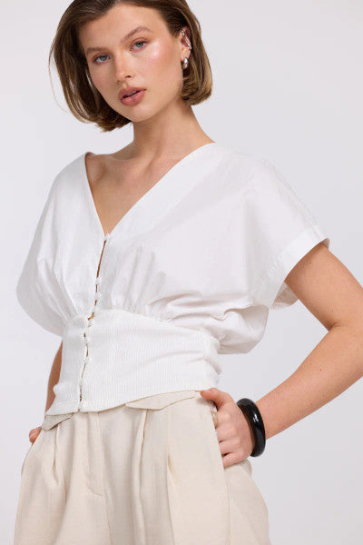 Sovere Versed Top - Chalk