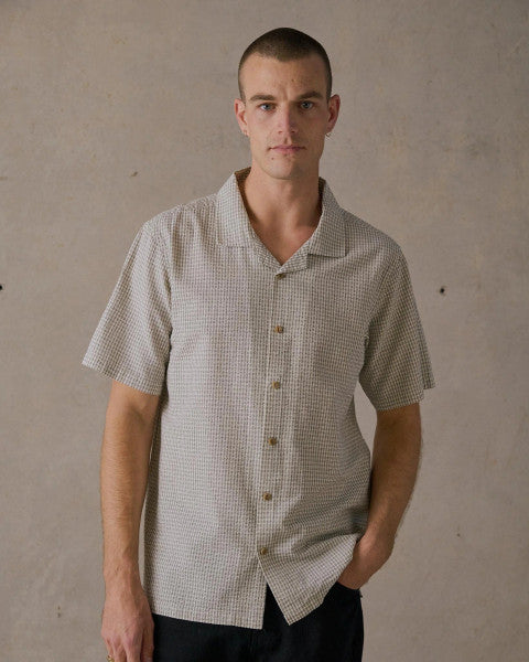 McTavish Camp Collar Shirt - White Multi