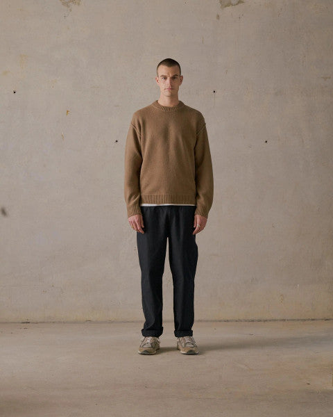 McTavish Reverse Seam Knit - Dark Tan