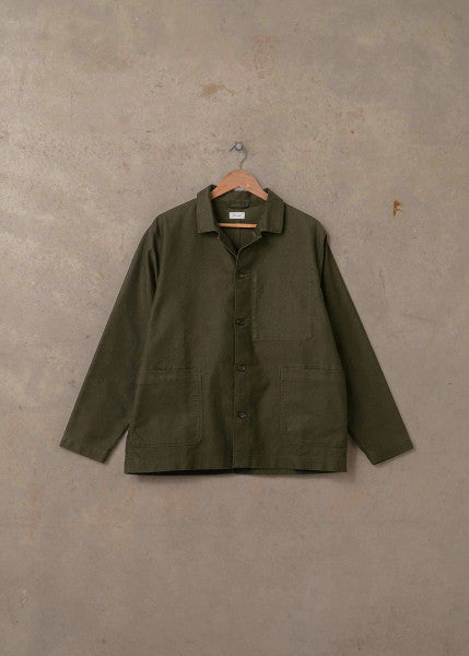 McTavish Moleskin Worker Jacket - Dark Green