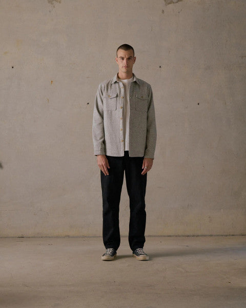 McTavish Lined Flannel Shirt - Grey