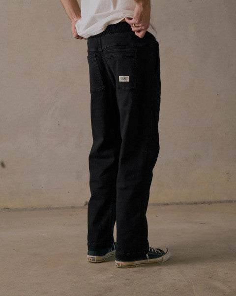 McTavish Brushed Twill Pants - Black