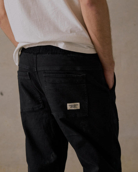 McTavish Brushed Twill Pants - Black