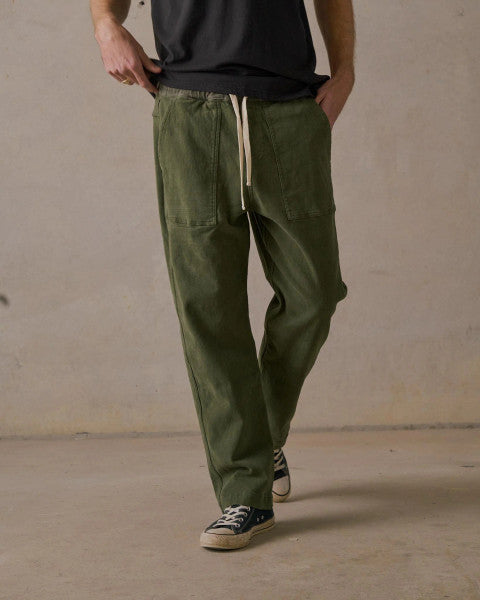 McTavish Brushed Twill Pants - Green
