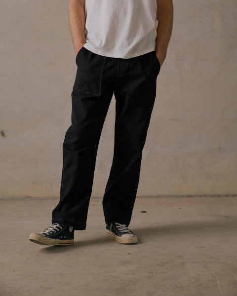 McTavish Brushed Twill Pants - Black