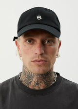 Afends Core Six Panel Cap - Black
