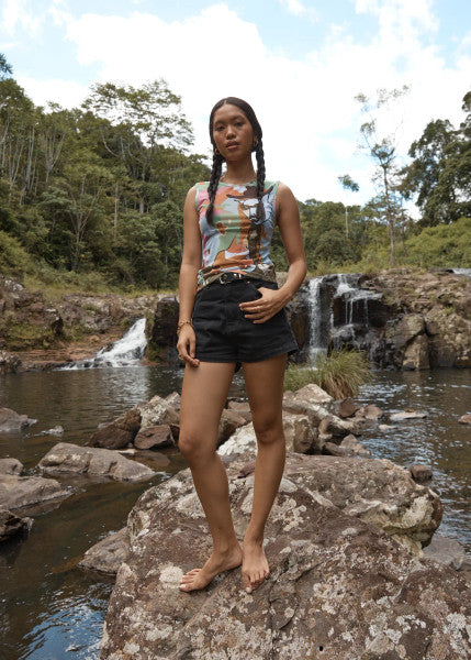 Afends Karlee Sheer Tank - Multi