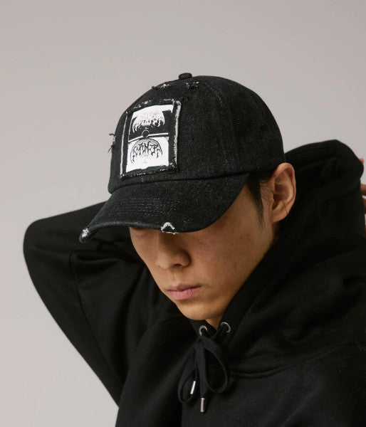 Former Complicrux Denim Cap - Washed Black