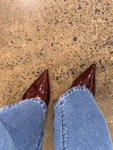 Alias Frankie - Choc Crinkle Patent