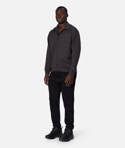Industrie The Zip Thru Track Top - Obsidian