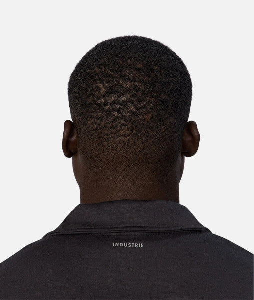 Industrie The Zip Thru Track Top - Obsidian