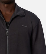 Industrie The Zip Thru Track Top - Obsidian