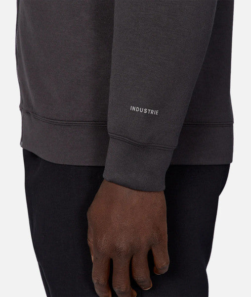 Industrie The Zip Thru Track Top - Obsidian