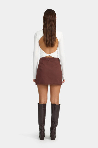 Ownley Joan Mini Skirt - Fig