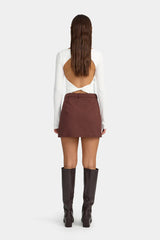 Ownley Joan Mini Skirt - Fig