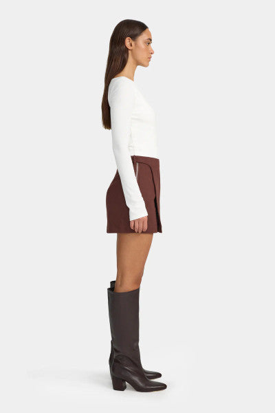 Ownley Joan Mini Skirt - Fig