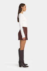 Ownley Joan Mini Skirt - Fig