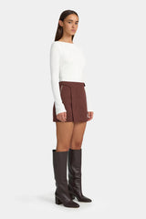 Ownley Joan Mini Skirt - Fig