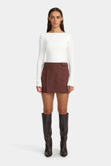 Ownley Joan Mini Skirt - Fig