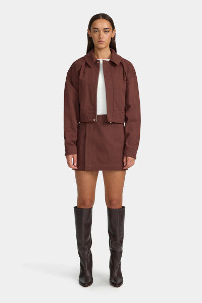 Ownley Joan Mini Skirt - Fig