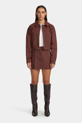 Ownley Joan Mini Skirt - Fig