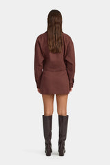 Ownley Joan Mini Skirt - Fig