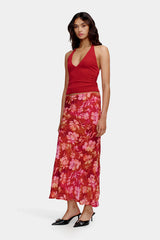Ownley Kyah Halter Top - Ruby